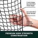 Sports Netting,Golf Practice Net Hitting Net with 33Feet Nylon Rope Also for Baseball, Hockey, Soccer, LAX and More - 10x10ft