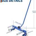 Garvee 500 LBS Heavy-Duty Tire Dolly, Adjustable Heavy-Duty Wheel Moving Cart Tire Transport Tool for Effortless Tire Moving & Storage in Garages, Workshops, Auto Repair Shops, Blue