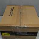 Floor Lamp, LED Standing Lamps with White Plastic Shade, Black Modern Torchiere Floor Lamp, Tall Lamps for Living Room Dorm, Bulb not Included