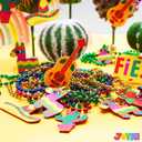 JOYIN 24 PCS Cinco de Mayo Necklaces Bead, Fiesta Beaded Necklace for Mexican Themed Bachelorette Party Favors, Taco Tuesday, Dia De Muertos Festivals, Photo Props Carnivals Event Decorations