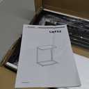 VASAGLE C Shape End Table, Small Coffee Table For Couch Or Sofa, Industrial Side Table In Living Room, Bedroom, 13.8 x 21.7 x 26 Inches, Greige and Classic Black ULNT052B02