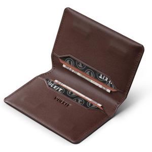 VULKIT Slim Minimalist Card Holder RFID Blocking Leather Credit Card Holder Front Pocket Wallet Magnetic Closure (Espresso)