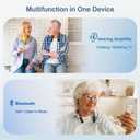 WallarGe Rechargeable Neckband Hearing Amplifier for Conversation or TV Watching, Digital Hearing Amplifier for Seniors Adults with Volume Control, Bluetooth Earphones for Seniors