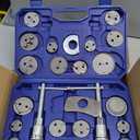 Orion Motor Tech 24pc Brake Caliper Compression Tool Set, Heavy Duty Brake Piston Compressor Tool and Wind Back Tool Kit for Brake Pad Replacement, Universal Disc Brake Caliper Tool Set with Blue Case