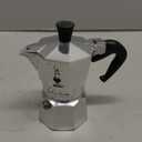 Bialetti Moka Express Iconic Italian Stovetop Espresso Maker (Natural Silver, 6 Cups)