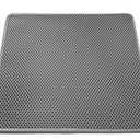 WePet Cat Litter Mat, Kitty Litter Trapping Mat, Honeycomb Double Layer Mats, No Phthalate, Urine Waterproof, Easy Clean, Scatter Control, Catcher Litter Tray Box Rug Carpet (#01 Light Grey)