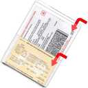 Clear Insurance Card Registration Holder & ID Sleeve  Dual-Pocket 4  5 | Full Transparency Insurance Card Protector Glove Box - (SINGLE Pack)
