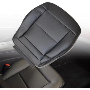 Priprilod Blk Leather Driver Side Bottom Replacement Seat Cover Compatible with Mercedes Benz E350 E550 Cover 2010 2011 2012 2013 2014 (Black)