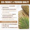 Eco-Friendly Mexican Roof Thatch - Hand-Woven Palm Leaf Roll for DIY Projects, Duck Hunting Camo Mesh, Tiki Bar, Palapa Thatch Roofing, Patio Umbrella - (35 x 30ft)