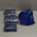 4pcs Vinyl Sandbags, Bounce House Inflatable Water Bounce House Heavy Duty Sand Bag Anchor Safety Weight Product for Water Slides Canopies and Tents (Blue)