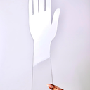 Reusable Henna Hand Acrylic Plastic Template for Homemade Henna, Mehendi Heena Beginner Kit Drawing Body Art Hena Temporary Tattoo Practice Mendi, CLEAR