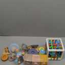 Montessori Baby Toy Sorting Stacking Learning Toys Wooden Building Blocks, Xylophone Musical, Infant Teethers Toys for Baby, 6 in 1 Toy Birthday Gifts for Toddlers