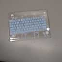 MOSISO Compatible with MacBook Air 13 inch Case 2026 2025 2024 2023 2022 M4 A3240 M3 A3113 M2 A2681,Plastic Hard Shell&Keyboard Cover&ScreenFilm&Type C for MacBook Air 13.6 inch Case, Crystal Sky Blue