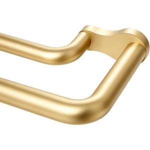 KAMANINA Double Curtain Rod 72 to 150 Inch, Gold Wrap Around Drapery Rods