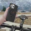 A2C One-Lock Ultra Safe iPhone 15 Pro Max Case – Compatible with One-Lock Car/Bike/Motorcycle Mounts, Eco-Friendly 2X Thick Military-Grade Drop Protection, Stable & Secure – Black & Ring Kickstand