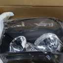 Black Housing Headlight Assembly Compatible with 2007-2014 Chevy Avalanche Suburban Tahoe, Clear Driver and Passenger Side Lamps