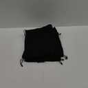 Corduroy Drawstring Bags - Set of 5 - For Organization, Make-up, Travel, Purse, Storage, Office and More (Black, 12 x 16 Inch)
