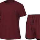 Girls' Clothing Sets, Athletic T-Shirt and Short Outfits Performance Activewear Cute Summer Girls Fashion Size 5-14 (7-8)