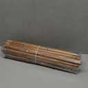 Wood Double Curtain Rods for Windows 36 to 72 Inch, Adjustable Decorative 1" Boho Heavy Duty Dual Curtain Rod, Vintage Farmhouse Double Drapery Pole with Modern Faux Wood Grain Finials