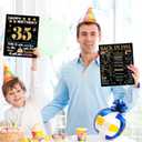 Joycard 35th Birthday Card with Envelope, 35th Birthday Decorations for Women Men, 35th Birthday Gifts for Her Him, Happy Birthday Cards for 35 Year Old Daughter Son, Back in 1991