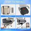 Car Seat Cushion Pad with 1.2inch Comfort Seat Protector for Car Driver Seat Office Chair Home Use Memory Foam Seat Cushion with Non Slip Bottom