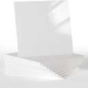 10pcs Marble Peel and Stick Backsplash Waterproof Wall Panels, Self Adhesive Marble Foam Tile, 11.8"x11.8" PVC Wall Panels for Bathroom, Kitchen, Living Room and Laundry Room (Pure White)