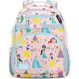 Simple Modern Large Disney Kids Backpack for School Girls and Boys | Princesses Elementary Backpack for Teen | Fletcher Collection | Kids - 16" tall | Princess Rainbows, 18 Liter