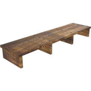 39IN Long Wooden Step Stool for Elderly, Half Wooden Riser Step Stool for High Bed, Bathroom, Kitchen and Living Room, 400LBs Loading(39.0" L*11.5" W*4.6" H)