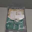 HOMEIDEAS Light Grey French Door Curtains, Privacy Blackout Door Curtains, 30 X 40 Inch Shades for Glass Window, Thermal Insulated Window Covering Tie Up Shades for Bedroom, 1 Panel