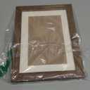 5x7 Picture Frame, Solid Oak Wood 5 x 7 Photo Frame with Mat to 4x6, 7x5 Picture Frames for Wall and Tabletop Display, (Walnut Set of 1)