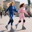 SUPER YOUNGSTER Women's Adjustable Inline Skate, Roller Skates Blades for Female Adults, XL