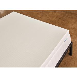 Pure Green Natural Latex Mattress Topper w/Luxury Cover - Medium Firmness - 2 Inch - Full Size (GOLS Certified Organic)