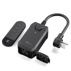 TREATLIFE Dimmer Plug with 100FT Wireless Remote Control, IP44 Weather Resistance, Outdoor Dimmer for String Lights, Lamps, Patio Lights, Max Power 400W TREATLIFE Dimmer Plug with 100FT Wireless Remote Control, IP44 Weather Resistance, Outdoor Dimmer for String Lights, Lamps, Patio Lights, Max Power 400W