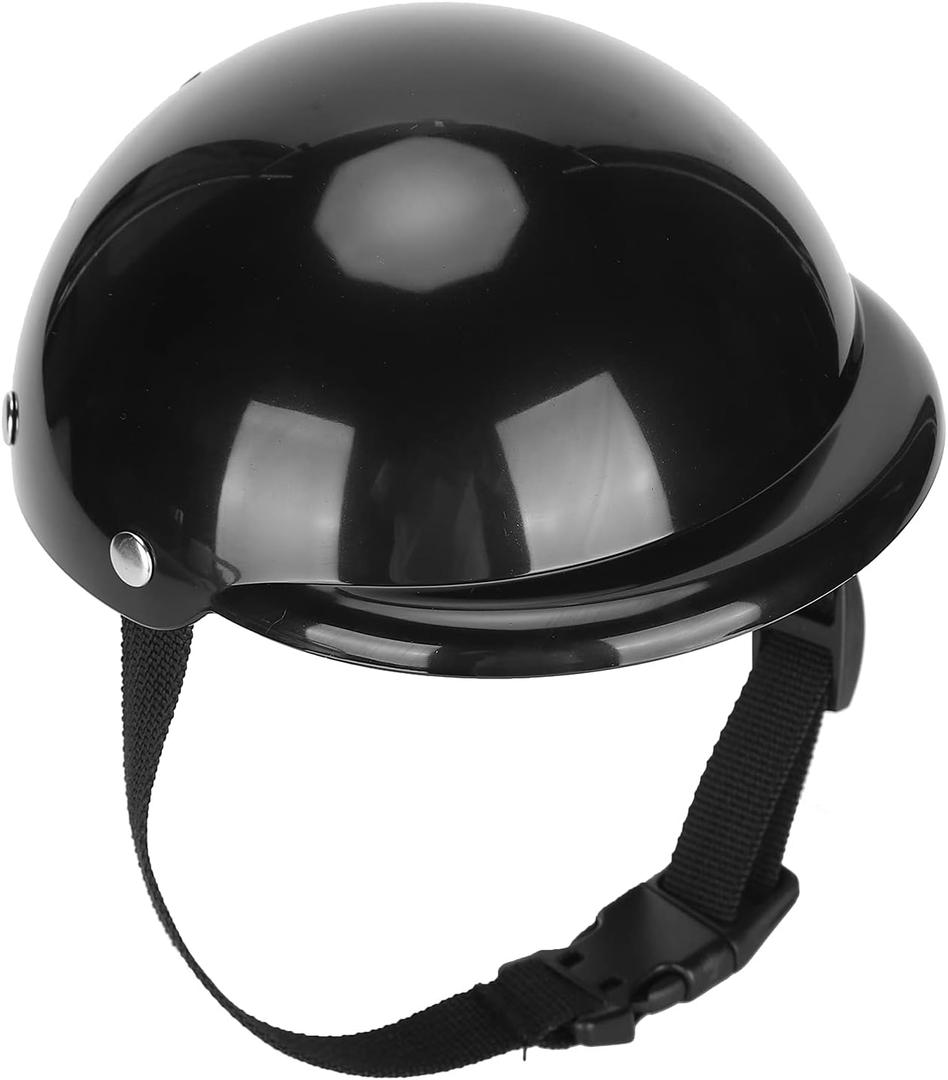GLOGLOW Pet Helmet, Adjustable Chin Strap Doggy Pet Motorcycle Helmet Hat Protects from Sunlight Wind Pet Helmet for Small and Medium Sized Dogs Cats (S)