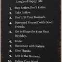 Vintage Metal Sign Decor Ikigai: 10 Rules for a Happy Life Poster Retro Funny Tin Signs For Man Cave Decor Basement Pub Farmhouse Diner Cafe Outdoor Aluminum Decorations 812 Inch