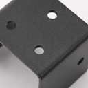 20 PCS U-Shaped Metal Brackets, Black Half Post Base 2x2 2x4 2x6 Post Anchor Connector for Joist Hanger Brackets Support, Inner Size 1.97", Thickness 0.08" (14 Gauge)