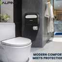 Alpine Toilet Seat Cover Dispenser - Wall Mount Disposable Toilet Seat Cover Holder For Commercial And Residential Use, Half Fold.
