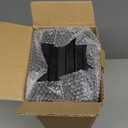 WOPITUES Wood Floating Shelves Set of 6, 24 inch Long Floating Shelves for Wall Decor, Farmhouse Shelf for Bedroom, Bathroom Storage Shelves, Book Shelves for Living Room - Black