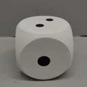 6 Inch White Large Foam Dice, Funny Giant Dice Cubes with Number Dots, Big Square Educational Toy for Game Nights Math Learning Classroom Party Favor Decorations