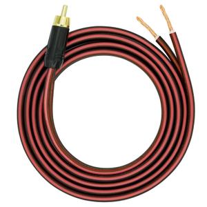 Yuchenfeng Gold-Plated RCA to Bare Wire Speaker Cable - 14AWG OFC Copper Audio Cable for Subwoofers, Amps & Home Theater, Dual PVC Shielded, Zero-Noise (10FT 1PCS)