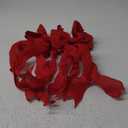 Double Pack 20X10 Inch Oversized Red Burlap Bows Farmhouse Christmas Tree Topper & All-Weather Wreaths Decor, Heavy Duty Gift Wrapping Accents for Front Door/Cabinet (Red)