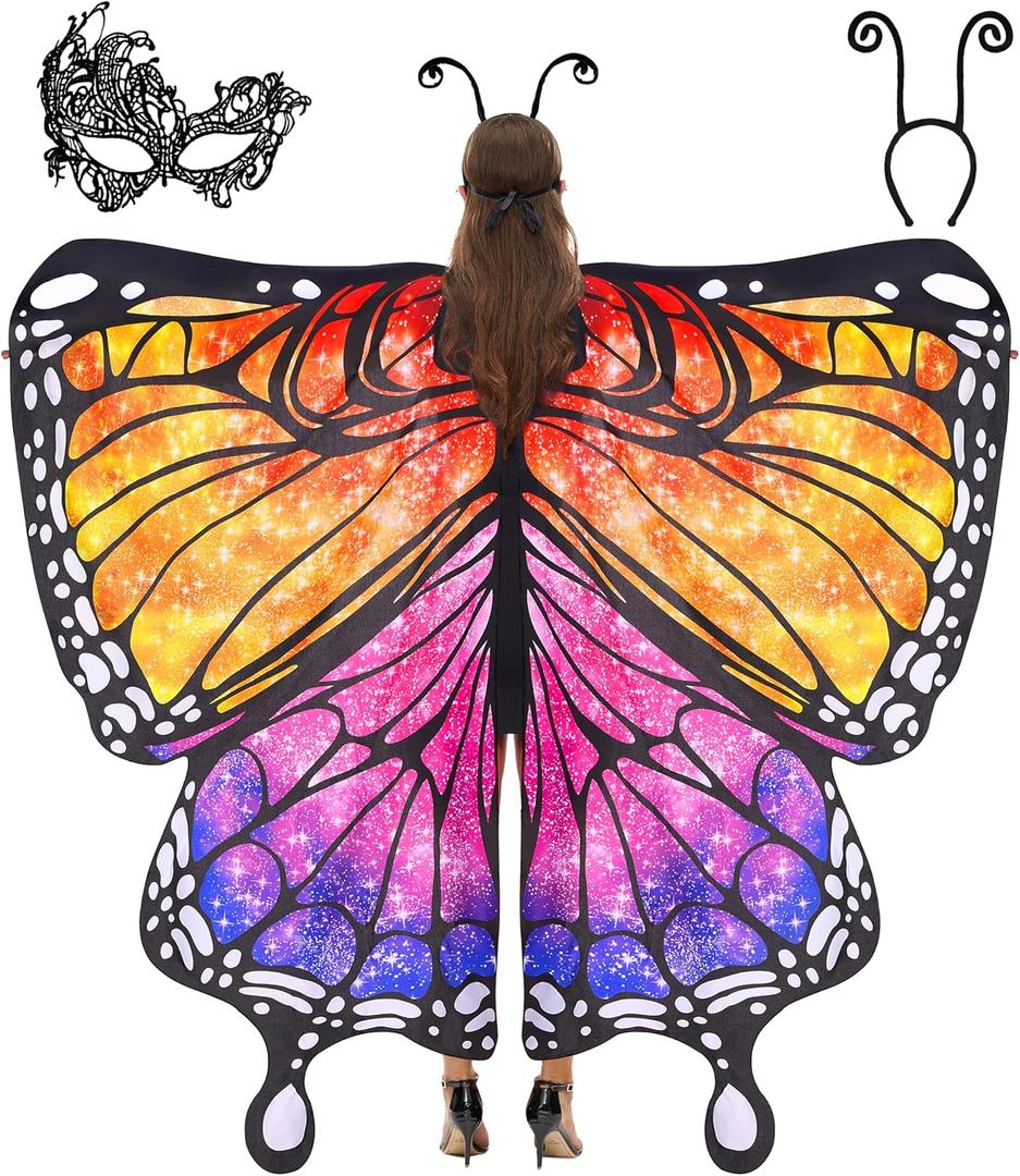 Spooktacular Creations Halloween Butterfly Wings Costume for Women, Butterfly Wings Adult, Womens Halloween Costumes 2025