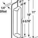 Prime-Line U 9504 Steel Latch Guard Plate Cover for Out-Swinging Doors, Bronze (Single Pack)