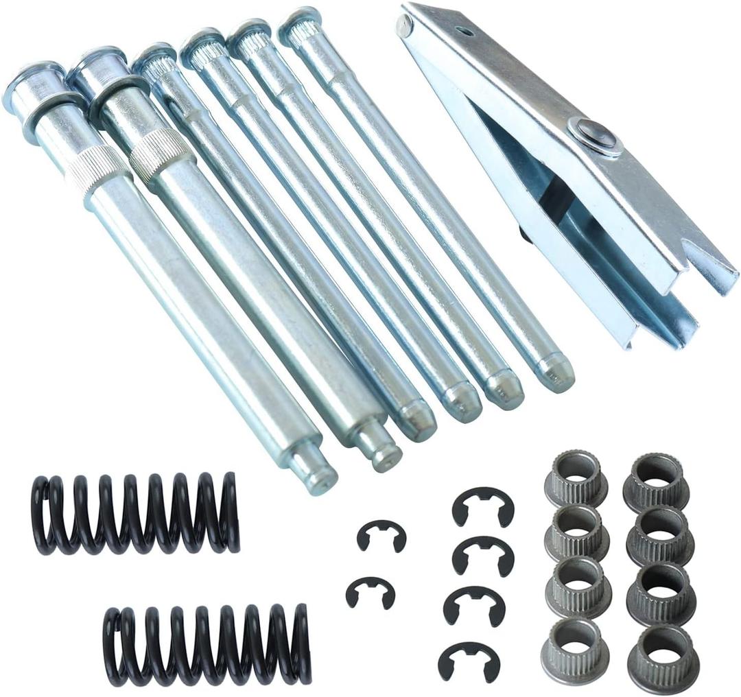 Door Hinge Pin Bushing Repair Kit with Spring + Door Spring Tool Compatible with Chevrolet C1500 C2500 C3500 K1500 K2500 K3500 GMC Suburban Tahoe Car Front Door Hinge Kit (Door Hinge Spring Set 23Pcs)