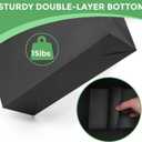 MOXARYSU Extra Large Black Gift Bags: 16x6x12 Inch 48pcs Black Paper Bags With Handles Bulk For Party Shopping Birthday Wedding (XL,48)