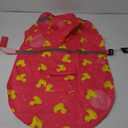 NACOCO Large Dog Raincoat Adjustable - Pet Rubber Ducks Yellow Water Proof Clothes Lightweight Rain Jacket Poncho Hoodies with Strip Reflective Pink (Pink XL, Yellow Duck)