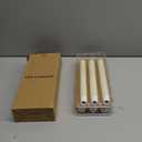 GenSwin Flameless Ivory Taper Candles Flickering with 10-Key Remote, Battery Operated Led Warm 3D Wick Light Window Candles Real Wax Pack of 6, Christmas Home Wedding Decor(0.78 X 9.64 Inch)