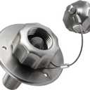 G-Sunny All Metal RV City Water Inlet with Check Valve, RV Water Inlet Replacement, RV Water Fill Inlet,RV Water Inlet Connection for for RV Camper Motorhome Trailer Marine