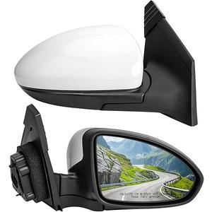 LOIYLLEN Right Passenger Side Rear View Mirror Replacement for Chevrolet Chevy Cruze 2009 2010 2011 2012 2013 2014 2015 2016  Rearview Mirrors with 3Pins and Electric Adjustment，White