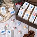 24Set Emotional Inspirational Support Positive Mini Snowman Figures, Bulk for Coworkers, Christmas Group Employee Appreciation Gifts for Staff Teacher Team Office Holiday Desk Decor